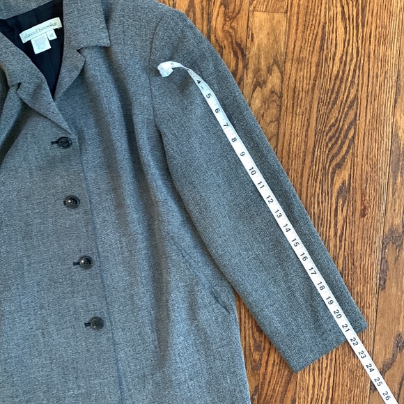 DAVID BROOKS | Lightweight Blazer/Jacket in Black and Tan | Sz 12 - Picture 5 of 7